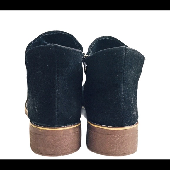 Martin Zipper Chelsea Boots/Booties Vegan/Faux Suede Black Size 7 - Picture 6 of 7